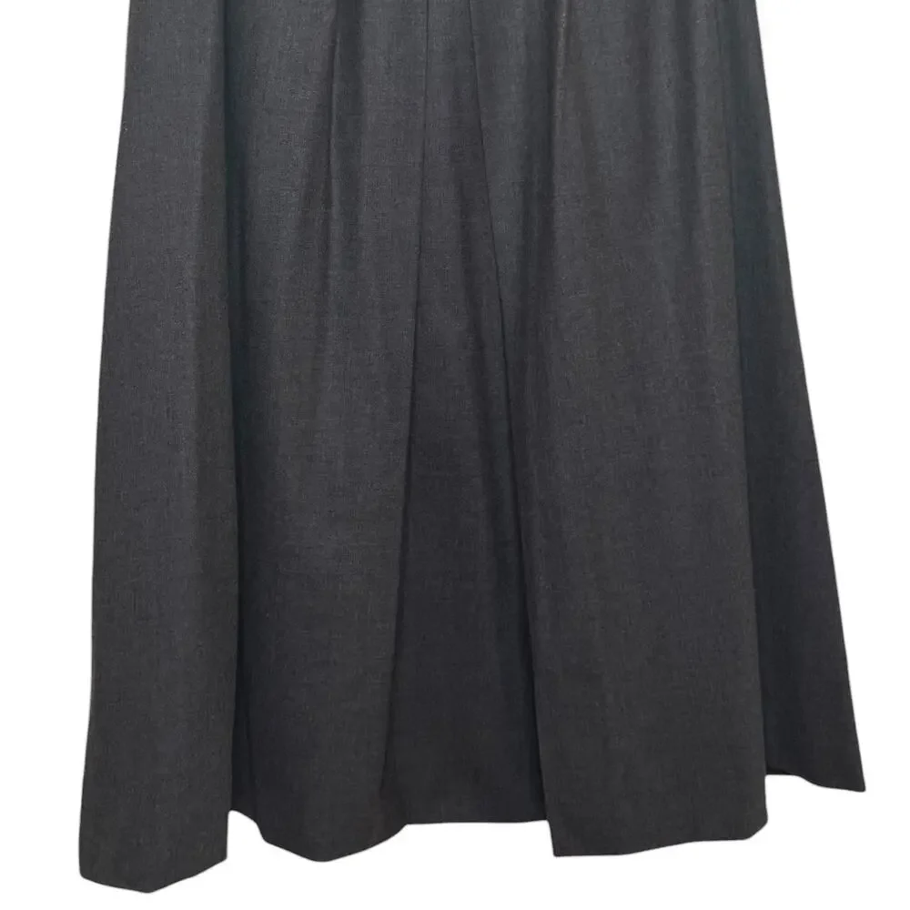 Vtg Louis, Boston Wool Cashmere Blend Gray Midi Skirt Made in West Germany